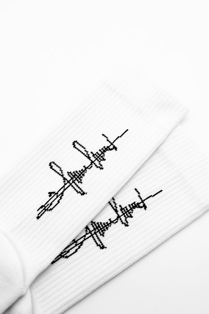 Calzini / respect my madness - Bianco-3