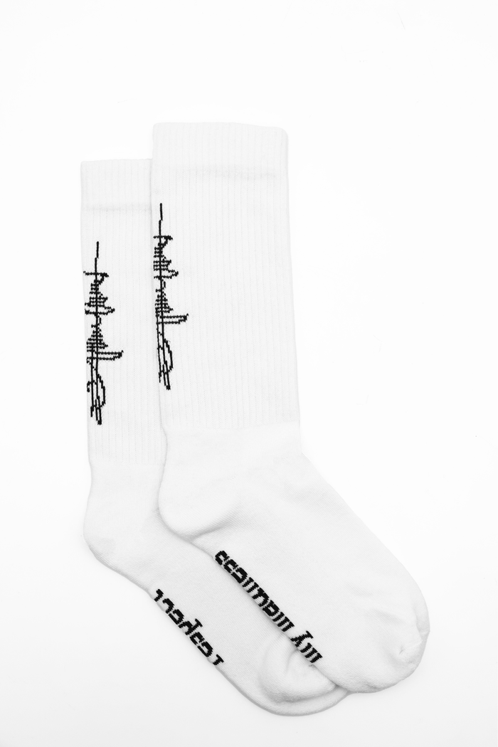 Calzini / respect my madness - Bianco-4